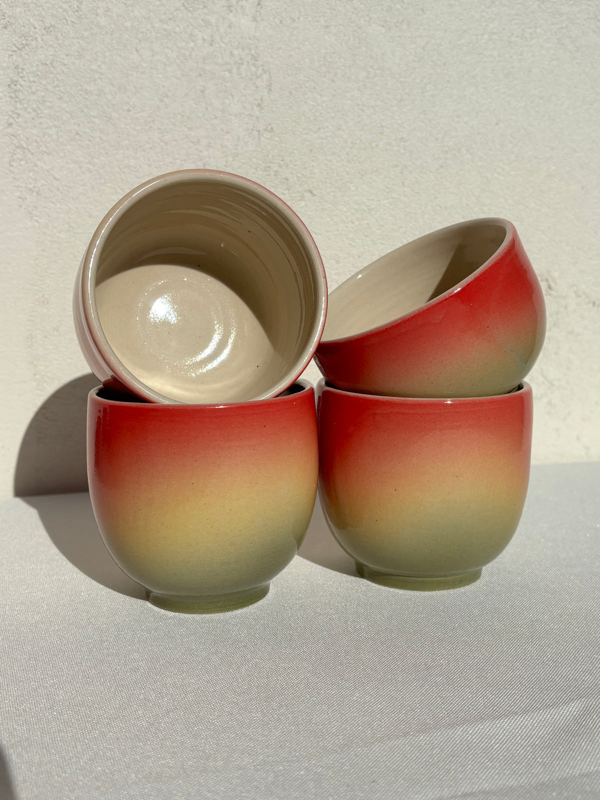 Mango matcha bowl/ chinese style tea cup/ Japanese style tea cup(No stickers)