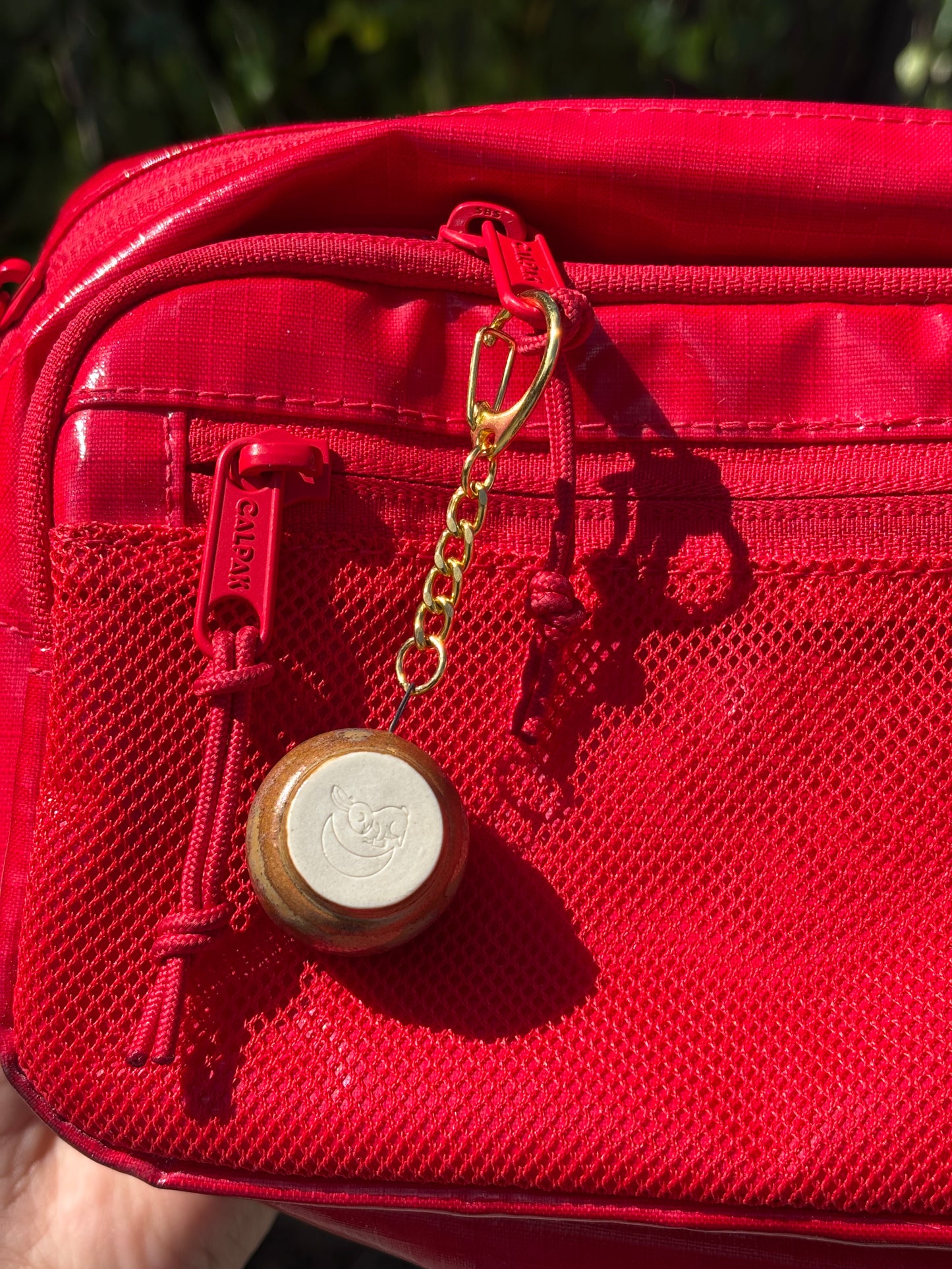 Tea Bowl Charm in Vintage Brown
