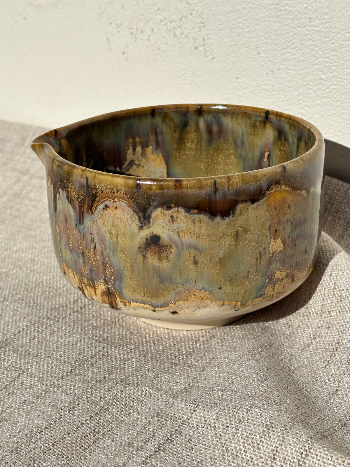 Matcha bowl and tumblers in 8oz and 10oz in Cosmic Ube glaze