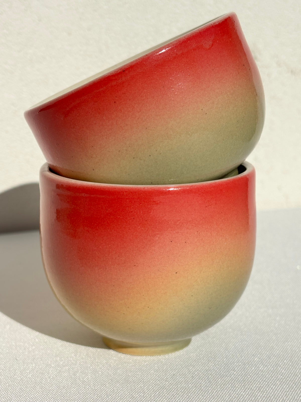 Mango matcha bowl/ chinese style tea cup/ Japanese style tea cup(No stickers)
