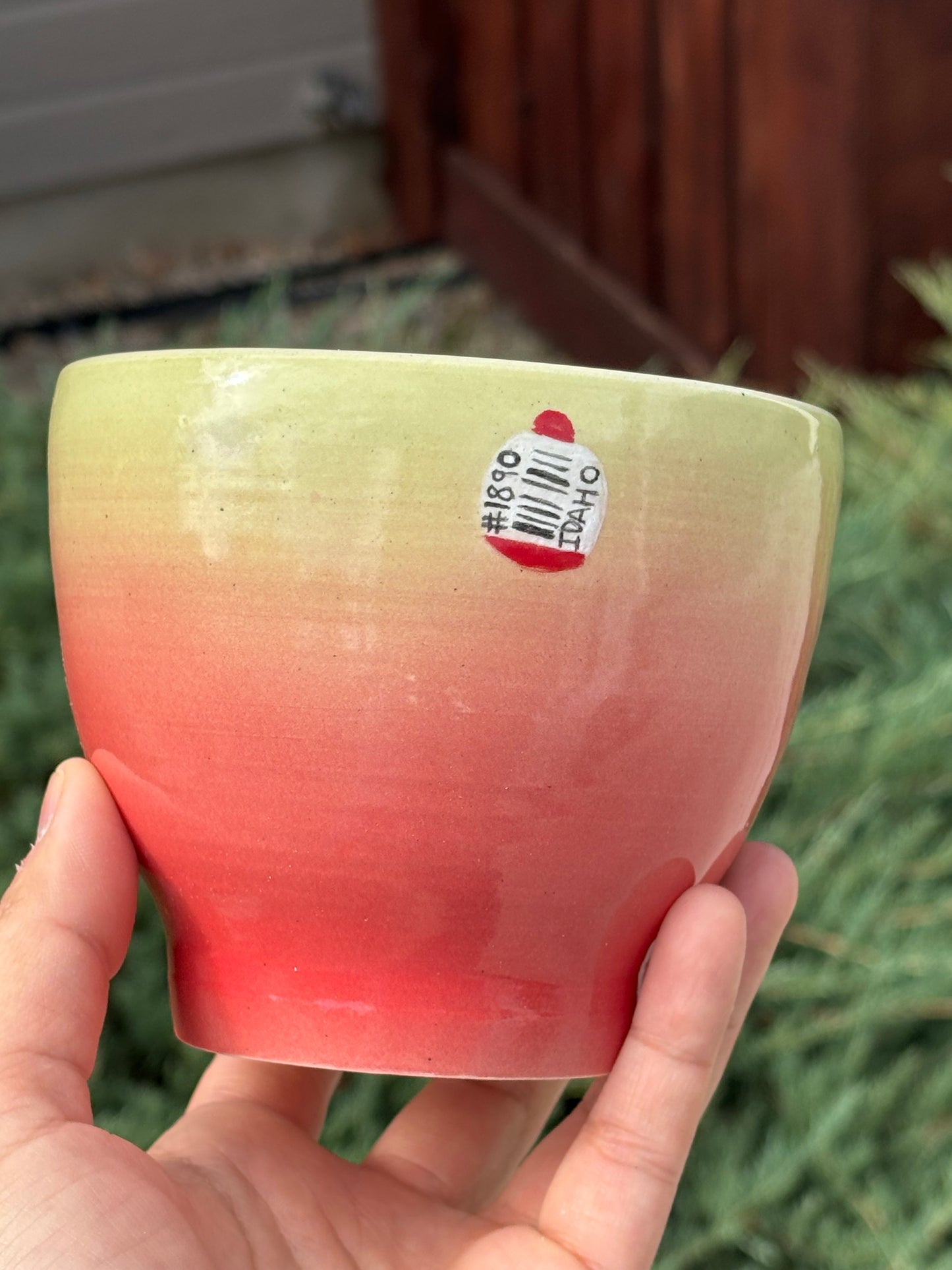 Pre-Order for Fruit Planters with a hand painted fruit sticker!