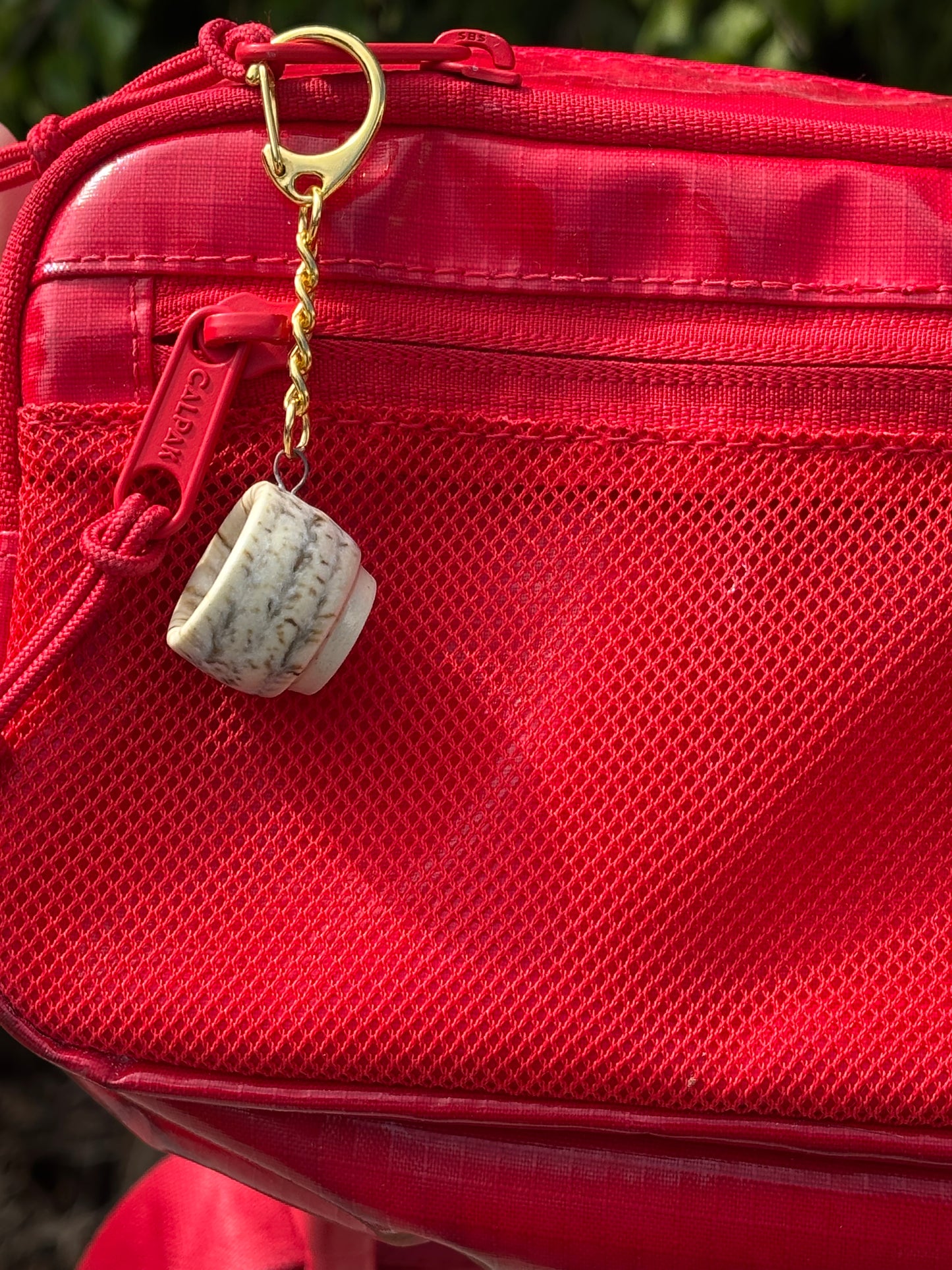 Tea Bowl Charm with brown speckles