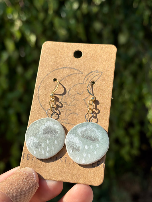 Moody Cloud Rainy Earrings