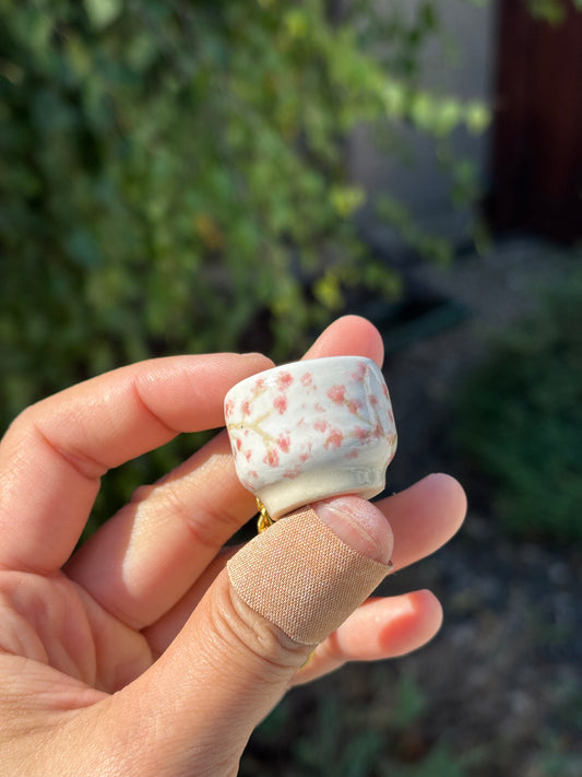 Cherry Blossom Tea Bowl Charm