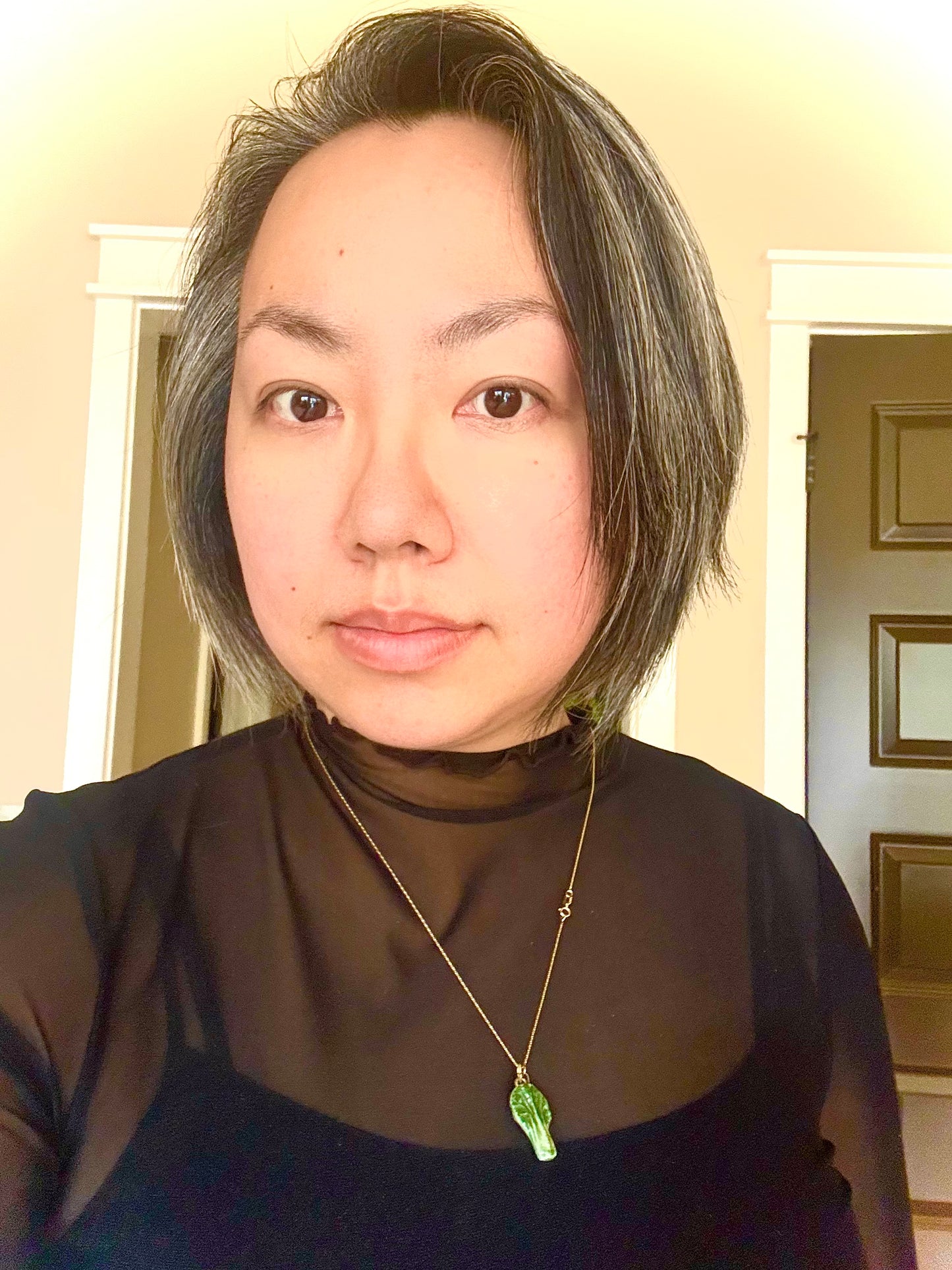 Pre-Order Auspicious Porcelain Bok Choy Pendant