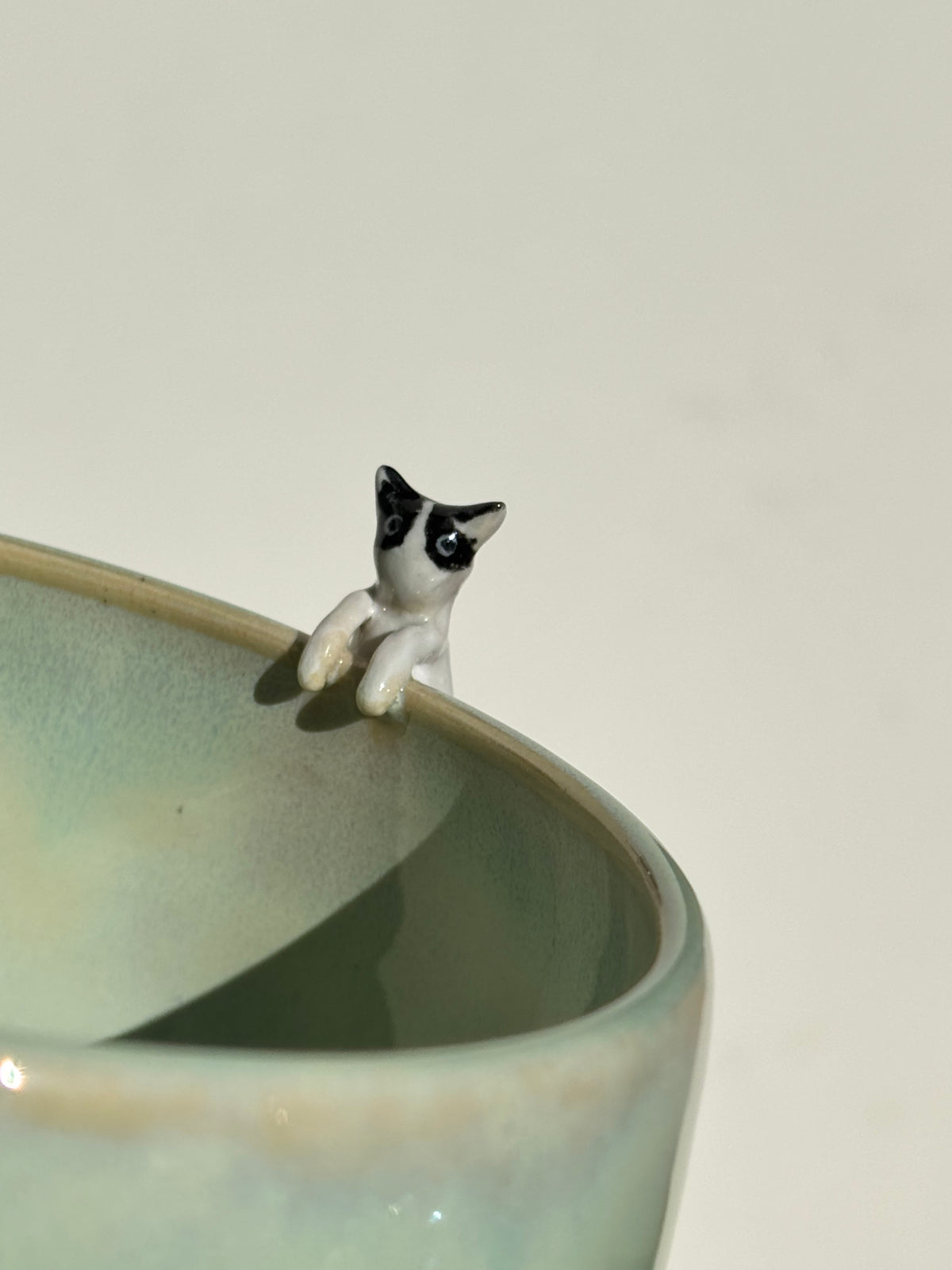 Matcha bowls and chinese style tea cups in Jade glaze