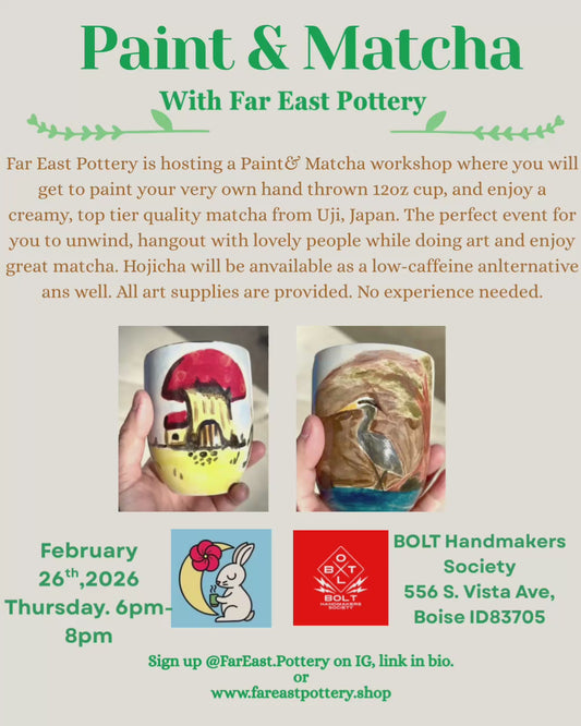February 26th, 2026 Paint & Matcha at Bolt Handmakers Society