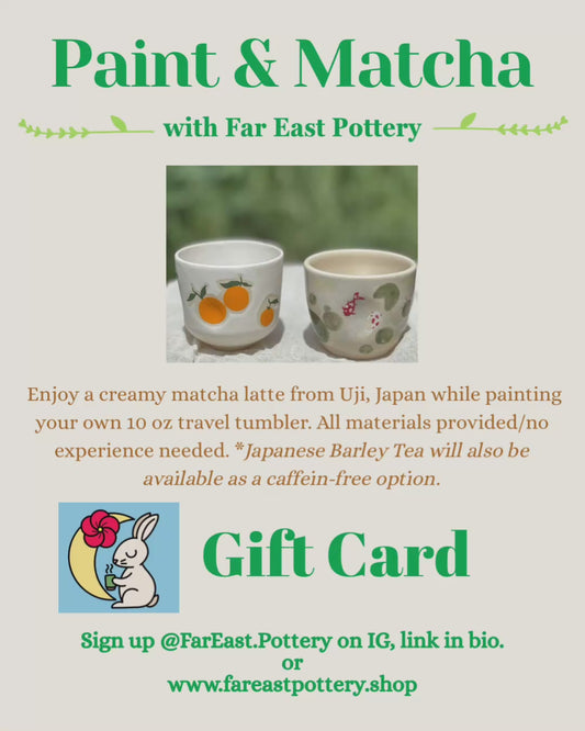 Paint& Matcha Workshop GIFT CARD